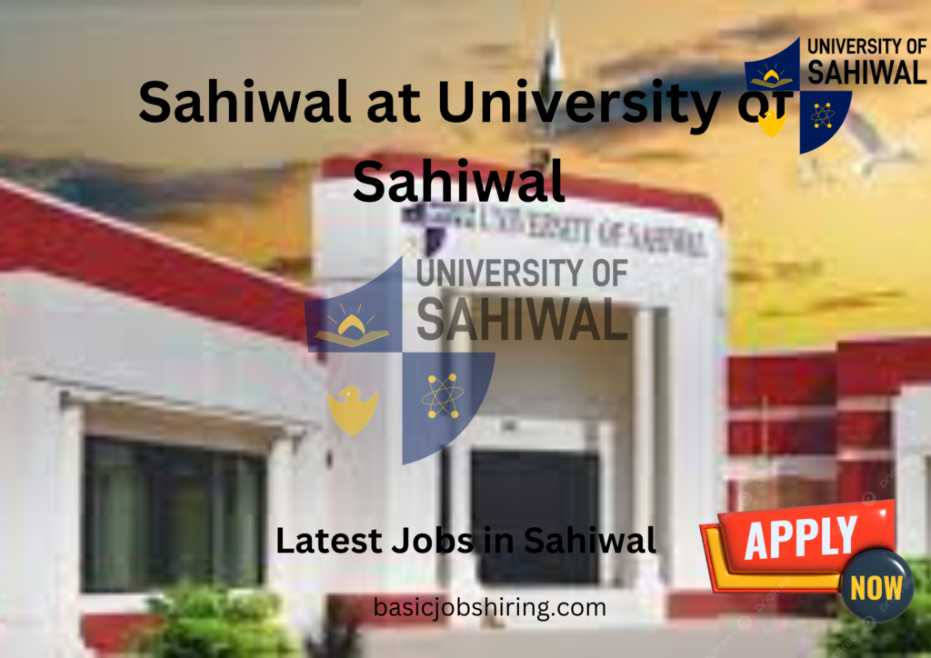 Latest Jobs in Sahiwal